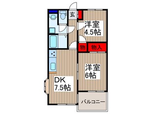 カ－サ・プルメリアの物件間取画像